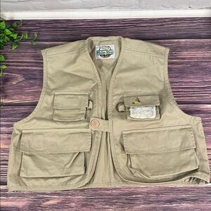 White River Fly Shop Youth Fly Fishing Vest, Embroidered Pockets Rings